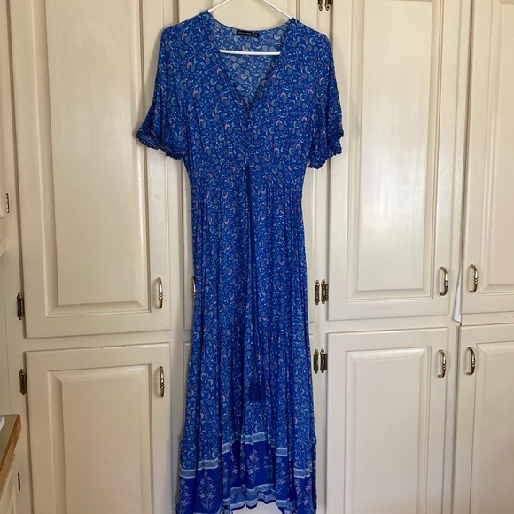 Boho Floral Print Maxi Dress - Picture 3 of 10